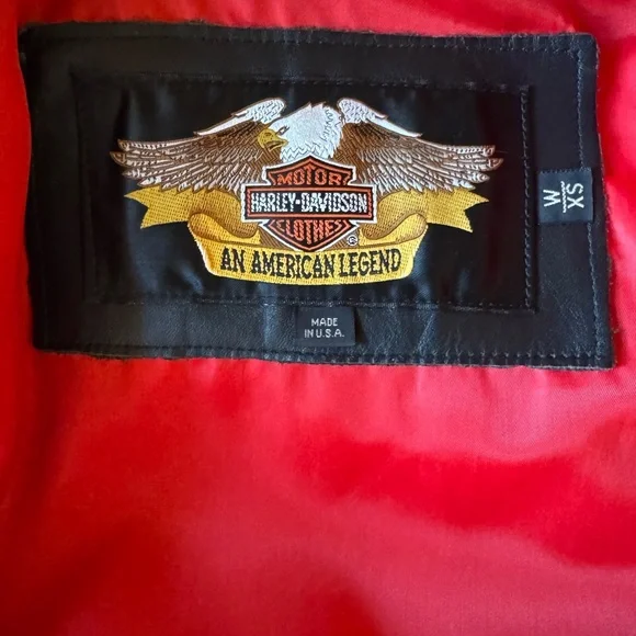 Harley-Davidson women’s Black Leather Jacket with Fringe size XS - Picture 7 of 11
